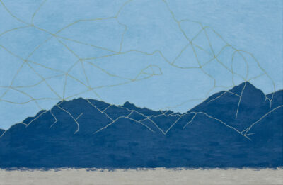 山と雲 mountains and clouds/2024/oil on canvas/M40 w100 x h65.2 cm