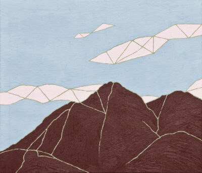 山と雲 mountains and clouds/2024/oil on canvas/F10 w53 x h45.5 cm