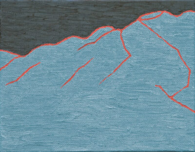 山々 mountains/2024/oil on canvas/F0 w18 x h14 cm